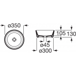 Roca A327B15080 Optica 檯上洗手盆 (黑色)
